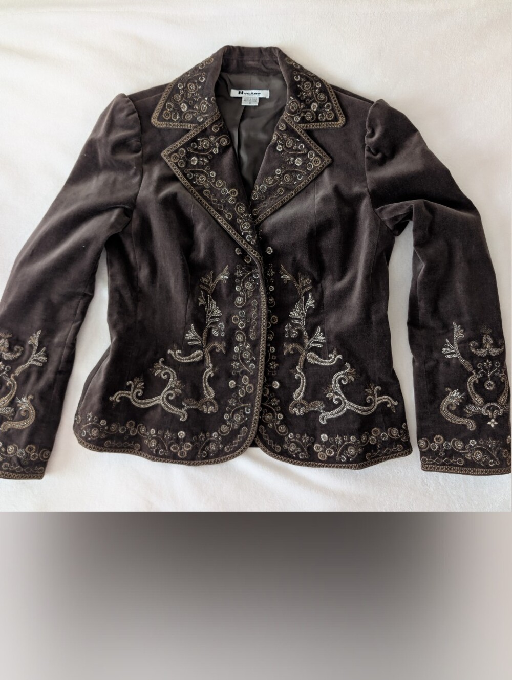 Nygard Collection Embroidered Blazer Jacket